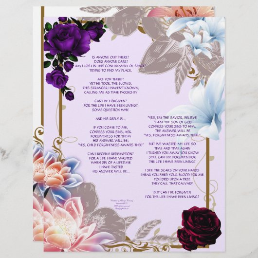 許されたパーソナライズされた紙 (正面/裏面)