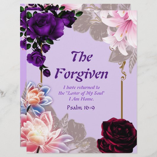 許されたパート1パーソナライズされた紙 (正面/裏面)