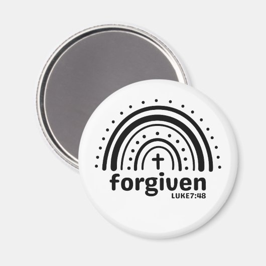許されたルカ7:48キリスト教磁石 マグネット (正面/裏面)