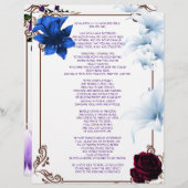 許された著作パーソナライズされた紙 (正面/裏面)