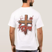 許された血まみれの十字架 Tシャツ (裏面)