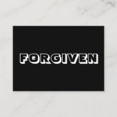 許された、申し訳ない、白黒モダンカーはっきりしたド アドバイスカード (正面)