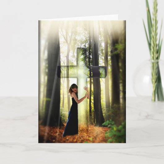 許されて(コンテンポラリーなキリスト教の芸術カード) カード (正面)