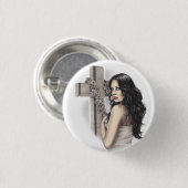 許されない罪人の吸血鬼ボタン 缶バッジ (正面&裏面)