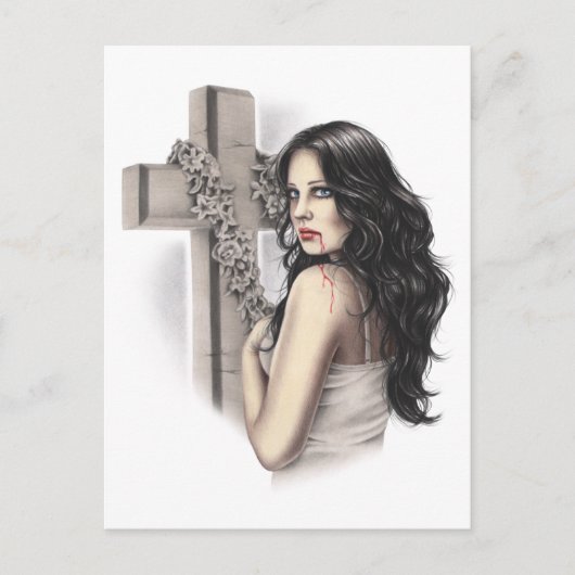 許されない罪人ヴァンパイアのはがき ポストカード (正面)