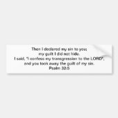 許される取除かれる罪および有罪! バンパーステッカー (正面)