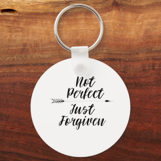 許され感動的るだけでは完璧ではないクリスチャン キーホルダー (正面)