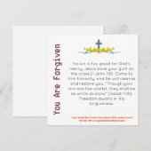 許しが与えられている証カード (正面/裏面)