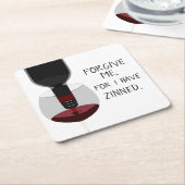 許してくれ俺はコースターを愛した スクエアペーパーコースター (アングル)