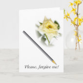 許してくれ カード (黄色い花)