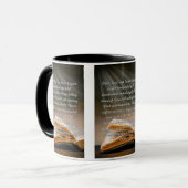 許してほしい私の主祈りの言葉ツートーンマグ マグカップ (正面左)