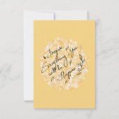 許して幸せになるフローラ ミニマル サンキューカード (正面)