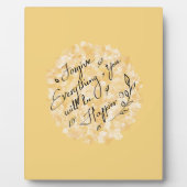 許して幸せになるフローラ ミニマル フォトプラーク (正面)