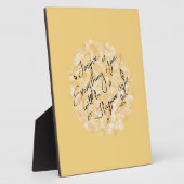 許して幸せになるフローラ ミニマル フォトプラーク (側面)