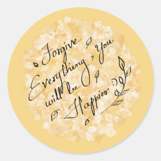 許して幸せになるフローラ ミニマル ラウンドシール