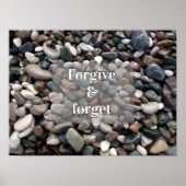 許して忘れことわざポスター ポスター (正面)