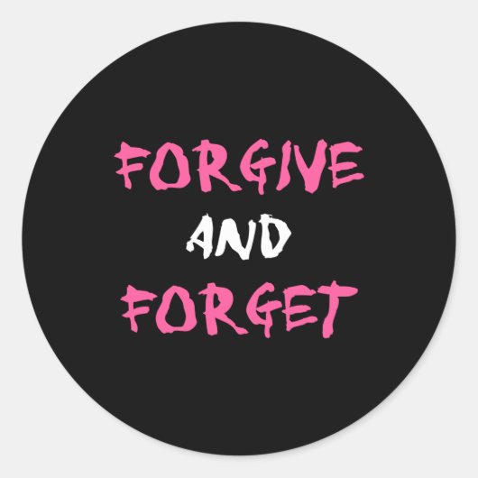 許して忘れ ラウンドシール (正面)