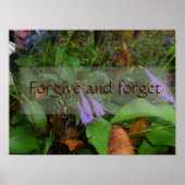 許して知恵忘れことわざポスター ポスター (正面)