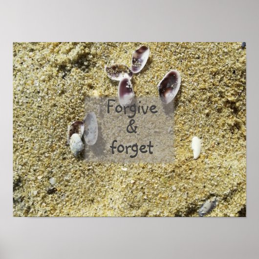 許して知恵忘れことわざポスター ポスター (正面)