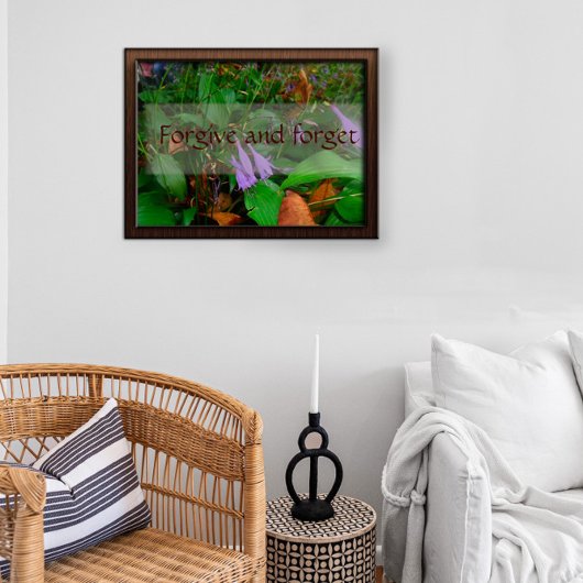 許して知恵忘れことわざポスター ポスター