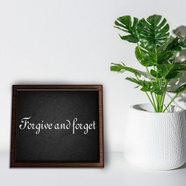 許して知恵忘れことわざ炭ポスター ポスター