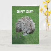 許して！ カード (黄色い花)