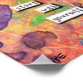 許して。自分で始める – 感動的 Art ポスター (角)