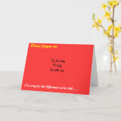 許しのグリーティングカード カード (黄色い花)