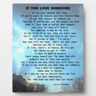 許しの手紙 フォトプラーク