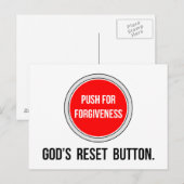 許しを求める ポストカード (正面/裏面)