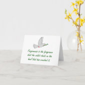 許しザフレグランス – 許し引用文 カード (黄色い花)