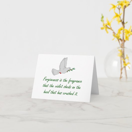 許しザフレグランス – 許し引用文 カード (黄色い花)