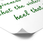 許しザフレグランス – 許し引用文 ポスター (角)