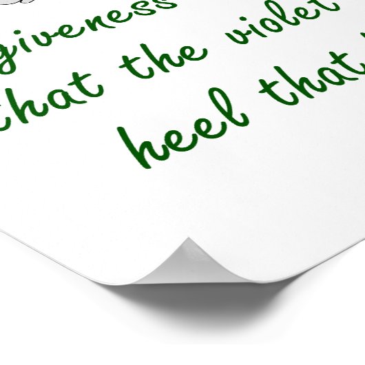 許しザフレグランス – 許し引用文 ポスター (角)