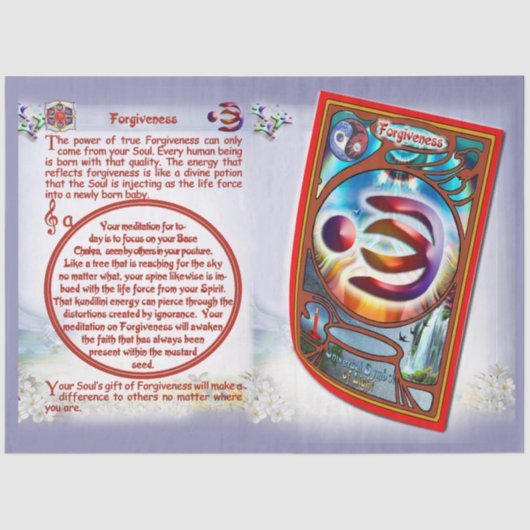 許しシンボルティッシュペーパー 薄葉紙 (正面)