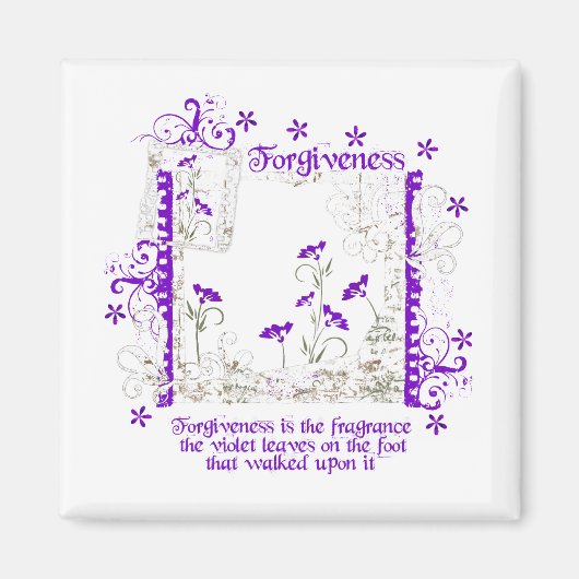 許しスミレ マグネット (正面)