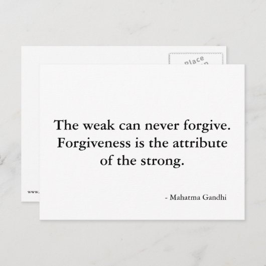 許し引用文 – はがき (正面/裏面)