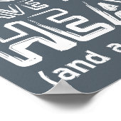 許し忘れおもしろいの看板 ポスター (角)