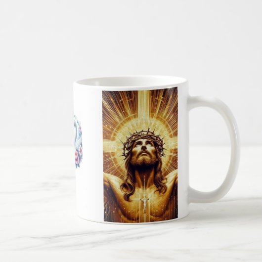 🌿✨許し楽しむて平和の味 コーヒーマグカップ (右)