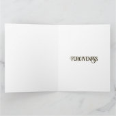 許し聖なる書物、 経典レッドブラックイースターエレガント カード (内部)