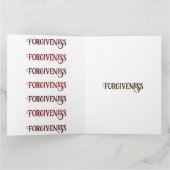 許し黒赤宗教十字復活祭 カード (内部)