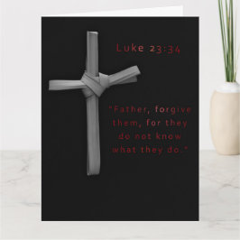 許し黒赤宗教十字復活祭 カード