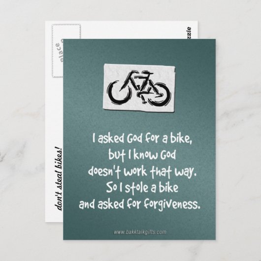 許し... ポストカード (正面/裏面)