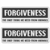 許し， 2 in 1,ビーガン シール (正面)