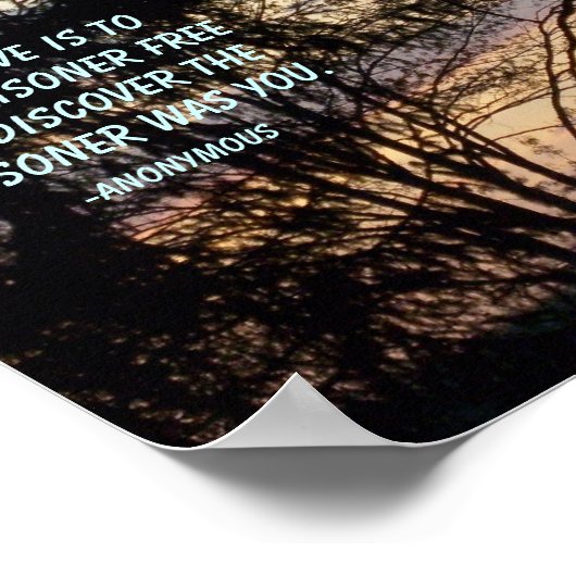 許すことは囚人を解放することだ…ポスター ポスター (角)