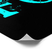 許すアート感動的ロータムーンスピリチュアル ポスター (角)