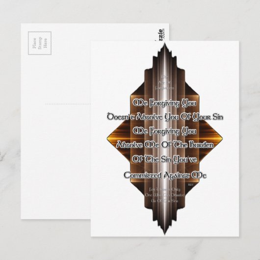 許す行為 ポストカード (正面/裏面)