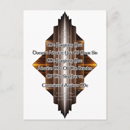 許す行為 ポストカード (正面)