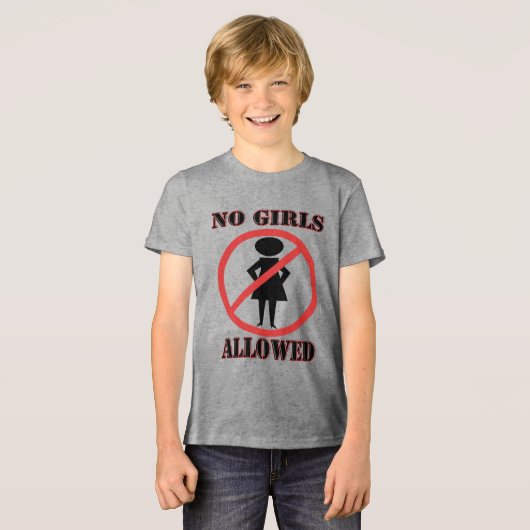 許可された女子なし トライブレンドTシャツ (正面全面)
