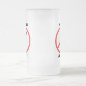 許可された女子なし フロストグラスビールジョッキ (中央)